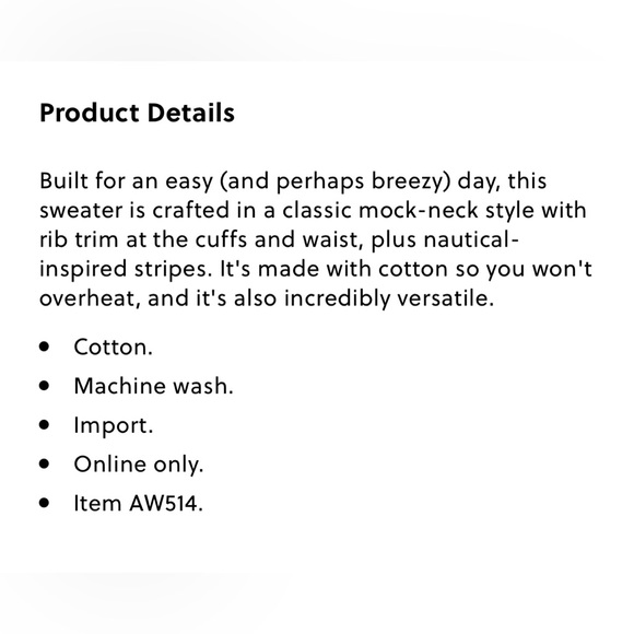 ✨ J.Crew✨ Cotton mock-neck sweater in stripe - Picture 12 of 12